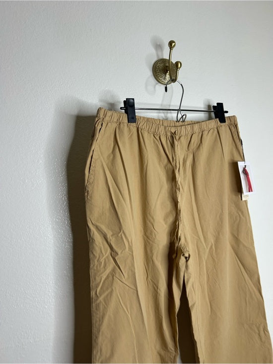 Nation LA 100% Pima Cotton Lucia Drawstring Wide Leg Pant in Toffee