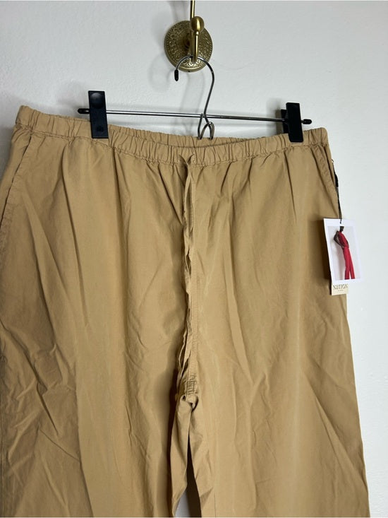 Nation LA 100% Pima Cotton Lucia Drawstring Wide Leg Pant in Toffee