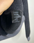 One Grey Day 100% Cashmere Grey Cutout Two Tone Sweater