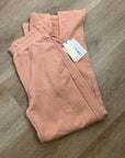 Nation LA 100% Pima Cotton Peach Lincoln Flare Split Hem Wide Leg Pant