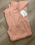 Nation LA 100% Pima Cotton Peach Lincoln Flare Split Hem Wide Leg Pant