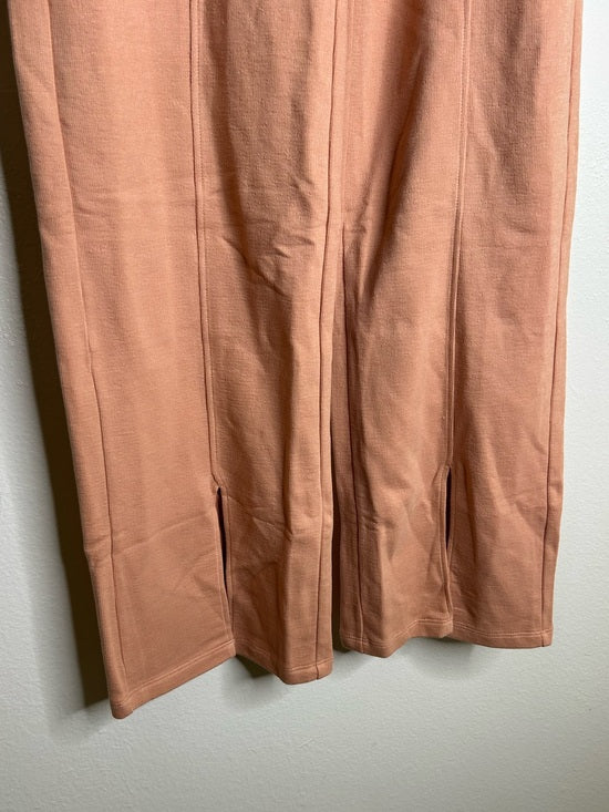 Nation LA 100% Pima Cotton Peach Lincoln Flare Split Hem Wide Leg Pant