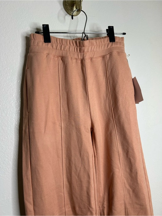 Nation LA 100% Pima Cotton Peach Lincoln Flare Split Hem Wide Leg Pant