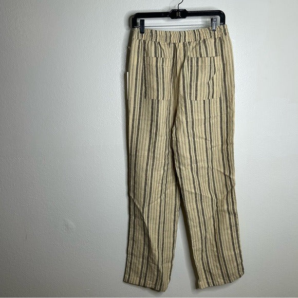 MATE the Label MATE The Label 100% Organic Linen Tailored Striped Pant