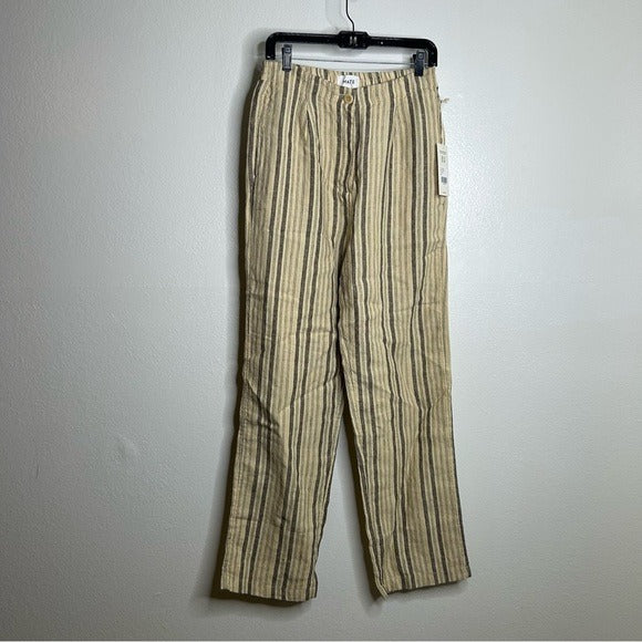 MATE the Label MATE The Label 100% Organic Linen Tailored Striped Pant