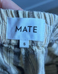 MATE The Label 100% Organic Linen Tailored Striped Pant