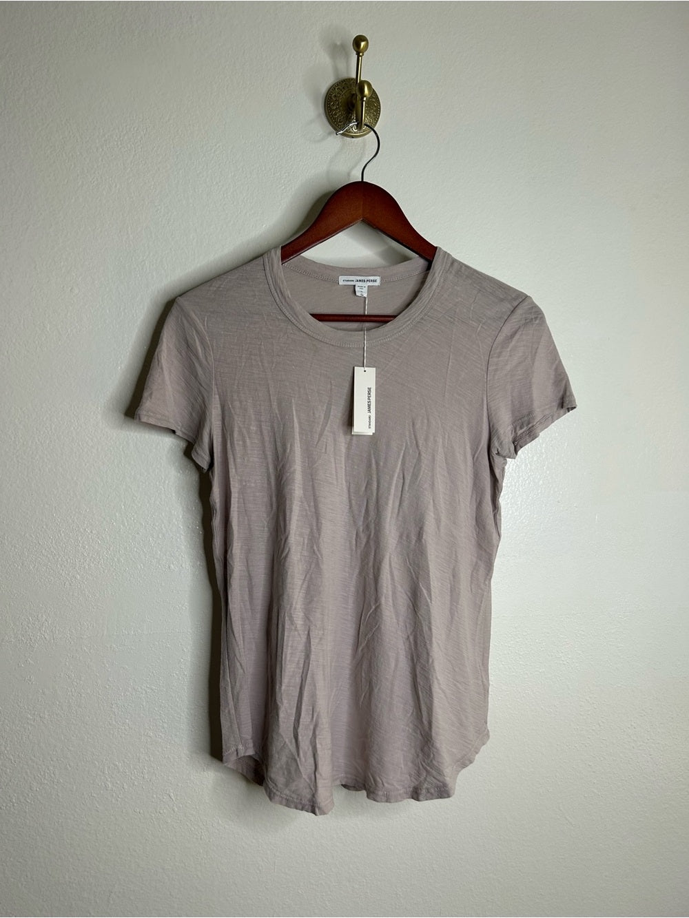 James Perse James Perse 100% Cotton Light Purple Short Sleeve T - Shirt - Cotton