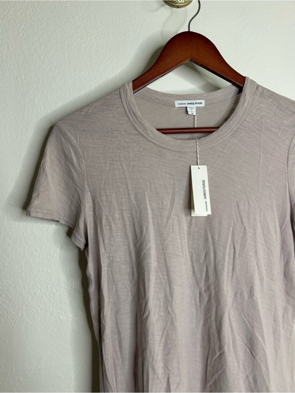 James Perse James Perse 100% Cotton Light Purple Short Sleeve T - Shirt - Cotton