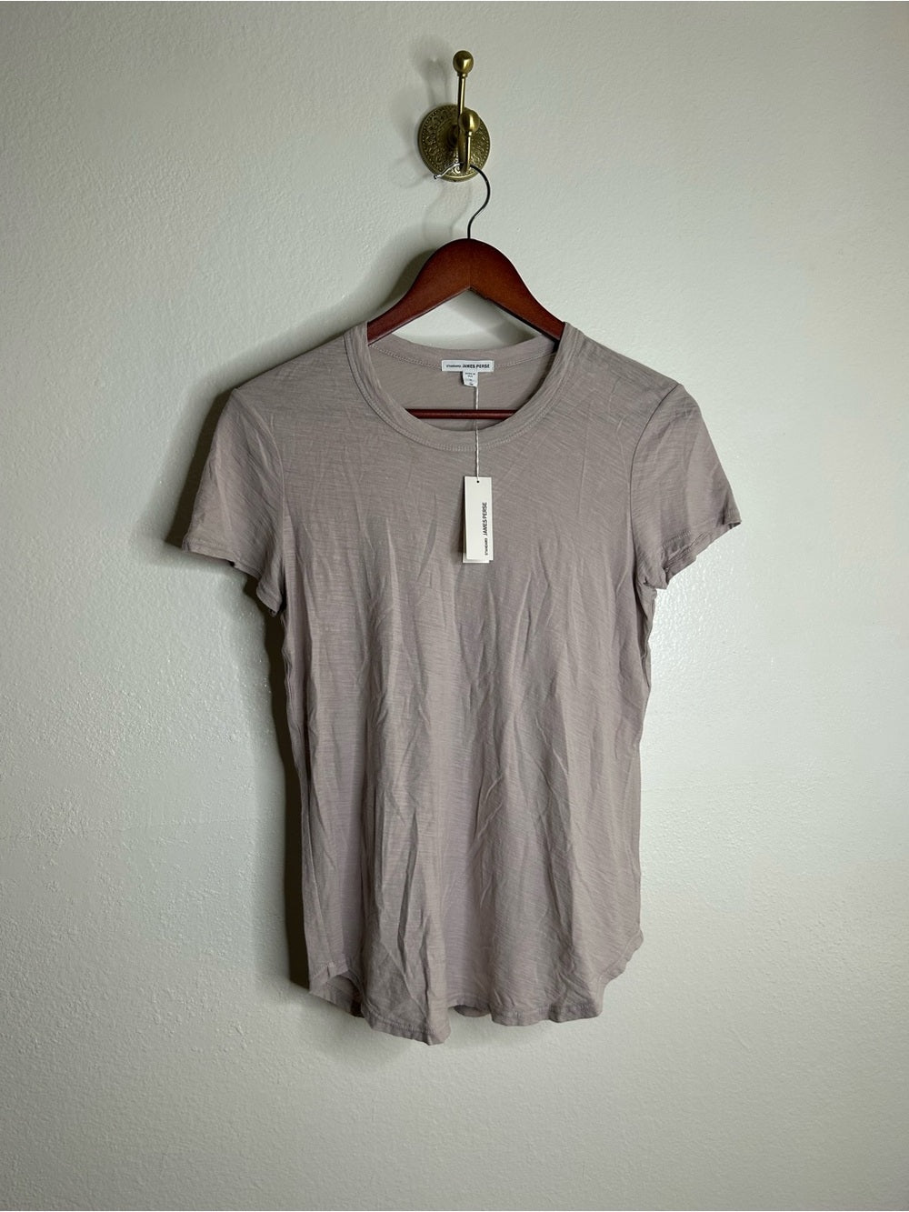 James Perse James Perse 100% Cotton Light Purple Short Sleeve T - Shirt - Cotton