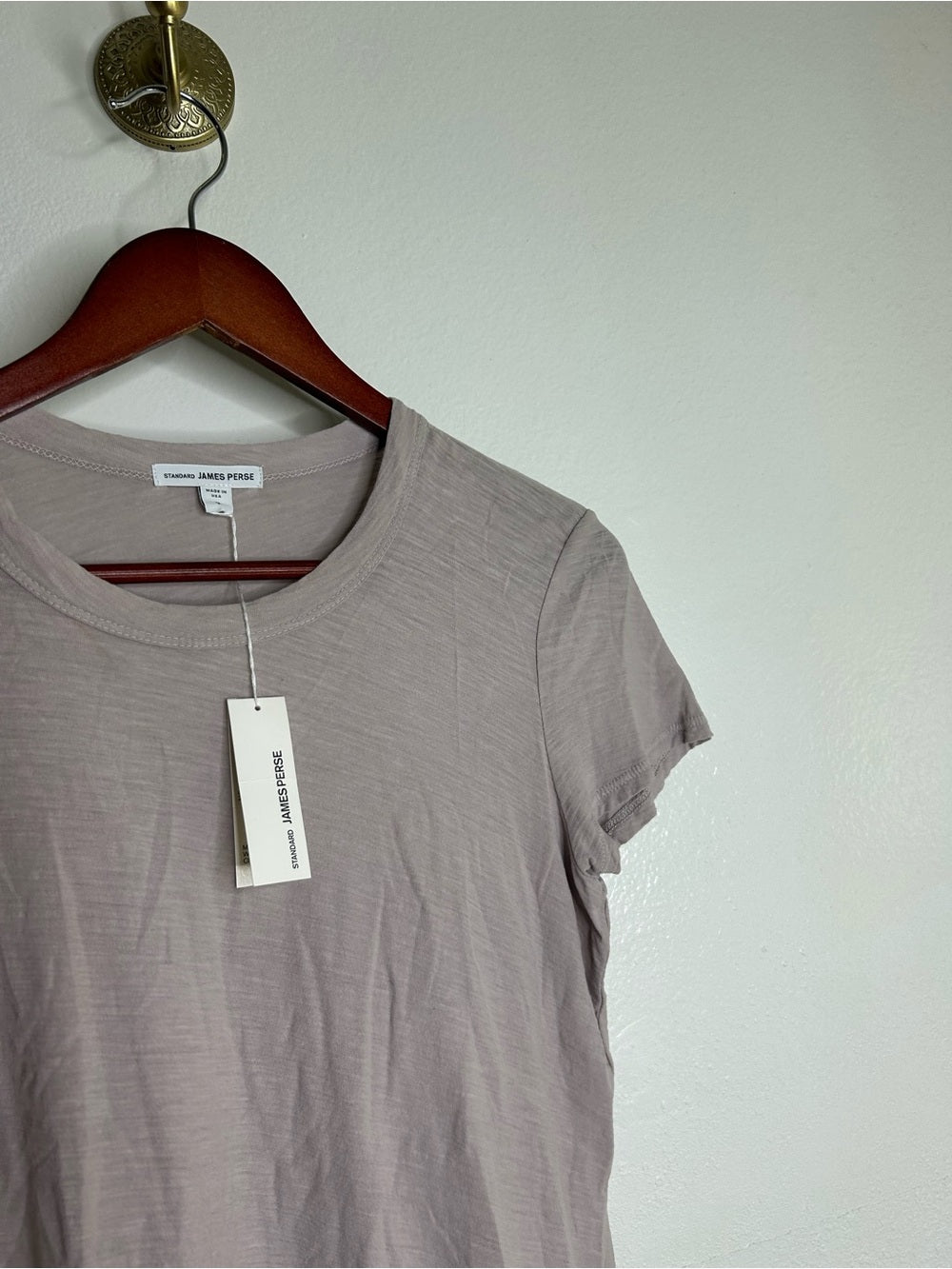 James Perse James Perse 100% Cotton Light Purple Short Sleeve T - Shirt - Cotton