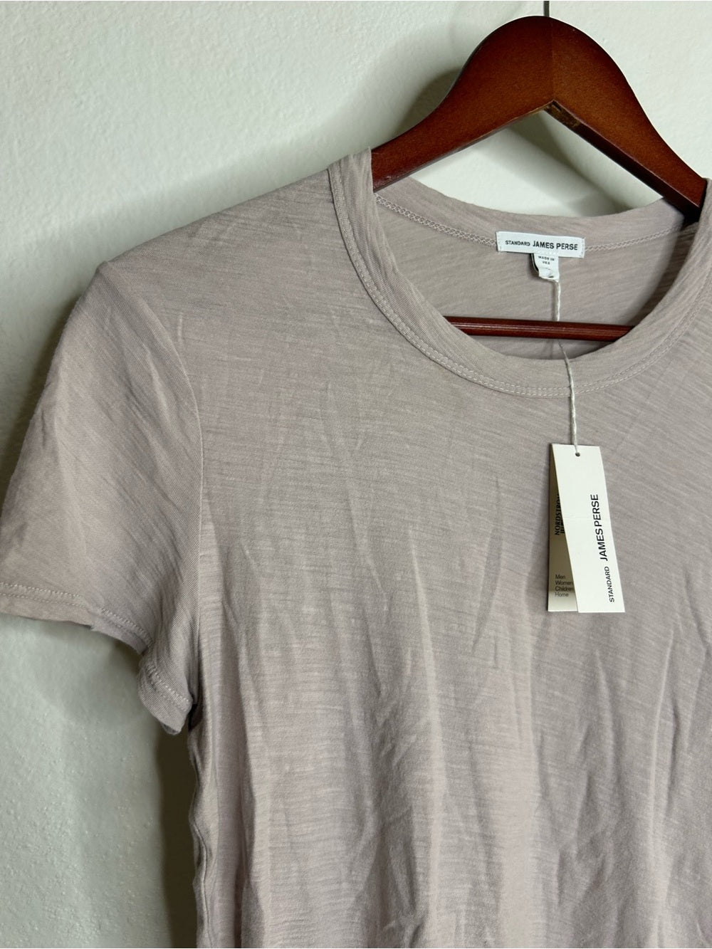 James Perse James Perse 100% Cotton Light Purple Short Sleeve T - Shirt - Cotton