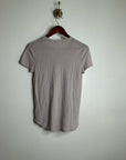 James Perse 100% Cotton Light Purple Short Sleeve T - Shirt