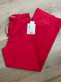 Nation LA 100% Pima Cotton Poplin Lucia Drawstring Pant in Heartbeat Red