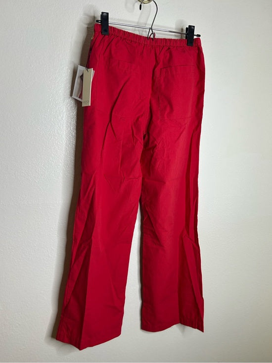 Nation LA 100% Pima Cotton Poplin Lucia Drawstring Pant in Heartbeat Red