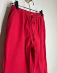 Nation LA 100% Pima Cotton Poplin Lucia Drawstring Pant in Heartbeat Red