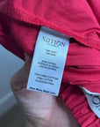 Nation LA 100% Pima Cotton Poplin Lucia Drawstring Pant in Heartbeat Red