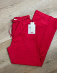 Nation LA 100% Pima Cotton Poplin Lucia Drawstring Pant in Heartbeat Red
