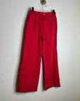 Nation LA 100% Pima Cotton Poplin Lucia Drawstring Pant in Heartbeat Red
