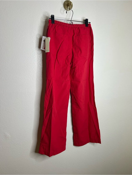 Nation LA 100% Pima Cotton Poplin Lucia Drawstring Pant in Heartbeat Red