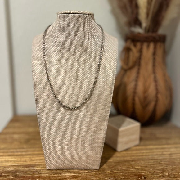 Necklace 925 Sterling Silver Textured Thick Popcorn Chain Necklace