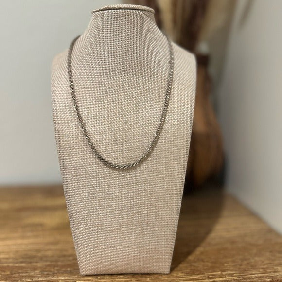 Necklace 925 Sterling Silver Textured Thick Popcorn Chain Necklace