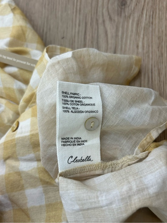 Cleobella x Arrows &amp; Bows 100% Organic Cotton Yellow Gingham Sunkissed Set