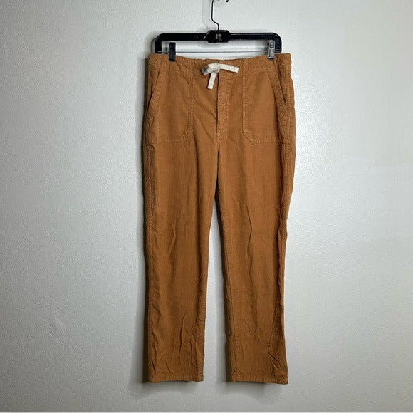 J. Crew J. Crew 100% Cotton Tie Waist Camp Straight Leg Corduoory Pant - Cotton