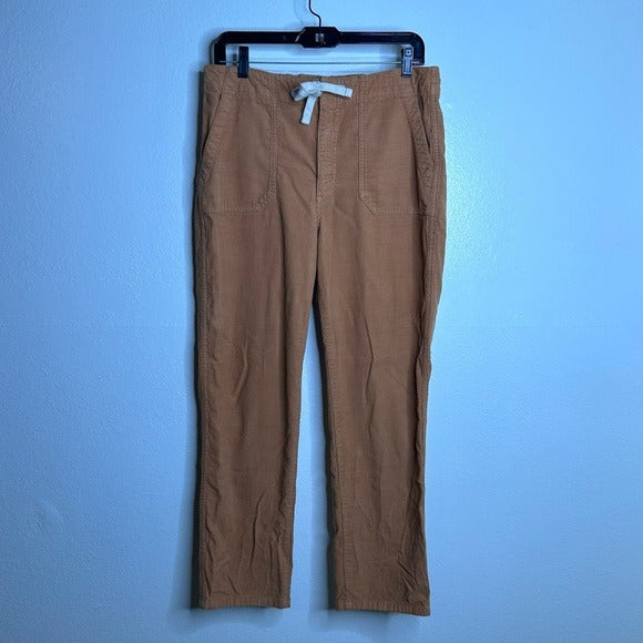 J. Crew J. Crew 100% Cotton Tie Waist Camp Straight Leg Corduoory Pant - Cotton