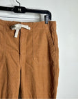 J. Crew 100% Cotton Tie Waist Camp Straight Leg Corduoory Pant