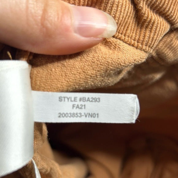 J. Crew 100% Cotton Tie Waist Camp Straight Leg Corduoory Pant