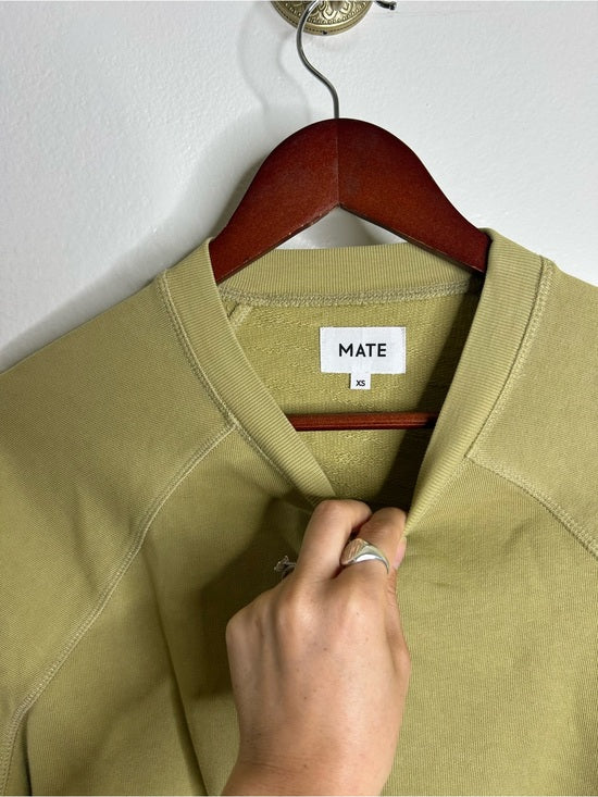 MATE the Label MATE The Label 100% Organic Cotton Lightweight Terry Raglan Sweatshirt - Cotton, Terrycloth