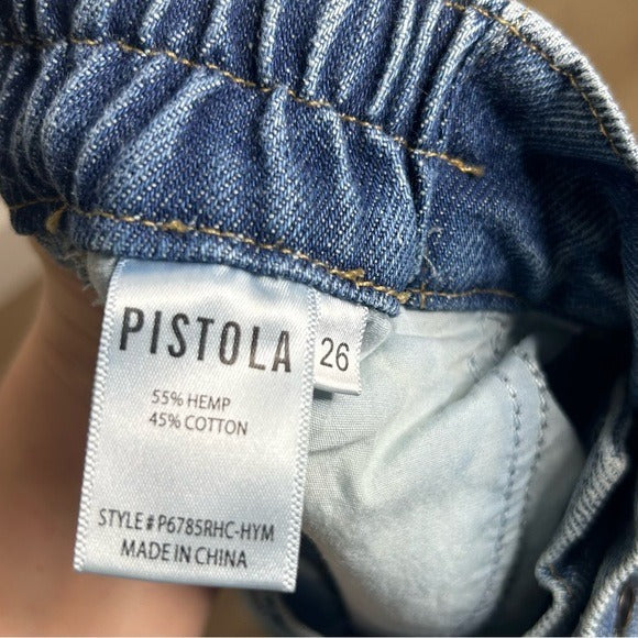 Pistola Hemp Cotton Lily Balloon Front Seamed Tapered Jean