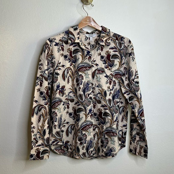 &amp;amp; Other Stories &amp;amp; Other Stories 100% Cotton Neutral Crinkle Cotton Button Down Shirt - Cotton