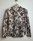 & Other Stories 100% Cotton Neutral Crinkle Cotton Button Down Shirt