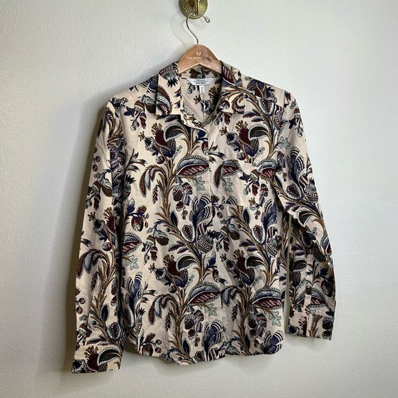 &amp;amp; Other Stories &amp;amp; Other Stories 100% Cotton Neutral Crinkle Cotton Button Down Shirt - Cotton