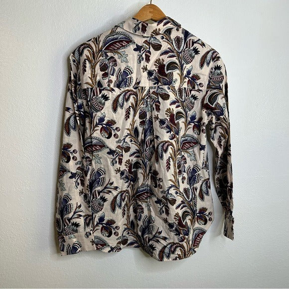 &amp;amp; Other Stories &amp;amp; Other Stories 100% Cotton Neutral Crinkle Cotton Button Down Shirt - Cotton