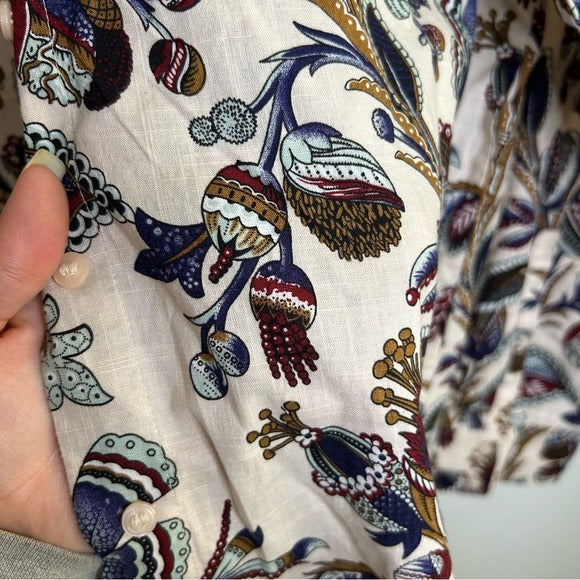 &amp;amp; Other Stories &amp;amp; Other Stories 100% Cotton Neutral Crinkle Cotton Button Down Shirt - Cotton