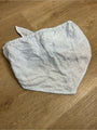 Vitamin A 100% Linen Baby Blue Cropped Tie Back Strapless Top