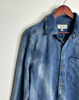 Hudson 100% Cotton Acid Wash Button Down Oversized Shirt