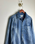 Hudson 100% Cotton Acid Wash Button Down Oversized Shirt