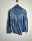 Hudson 100% Cotton Acid Wash Button Down Oversized Shirt