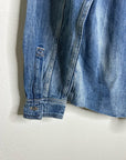 Hudson 100% Cotton Acid Wash Button Down Oversized Shirt