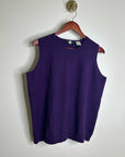 Saks Fifth Avenue 100% Cashmere Deep Purple Knit Tank Top Sweater