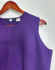 Saks Fifth Avenue 100% Cashmere Deep Purple Knit Tank Top Sweater