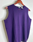 Saks Fifth Avenue 100% Cashmere Deep Purple Knit Tank Top Sweater