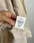 MATE The Label 100% Organic Linen Oversized Long Sleeve Shirt in Natural