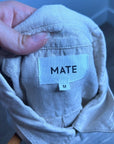MATE The Label 100% Organic Linen Oversized Long Sleeve Shirt in Natural