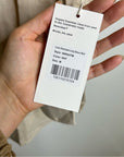 MATE The Label 100% Organic Linen Oversized Long Sleeve Shirt in Natural