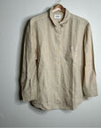 MATE The Label 100% Organic Linen Oversized Long Sleeve Shirt in Natural