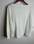 Nation LA 100% Cotton Geri Sweatshirt French Terry Boxy Fit in Porcelain